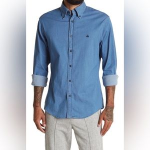 Brooks Brothers: Denim, Button-Down, Long Sleeve, Men’s M, Regent Fit Shirt